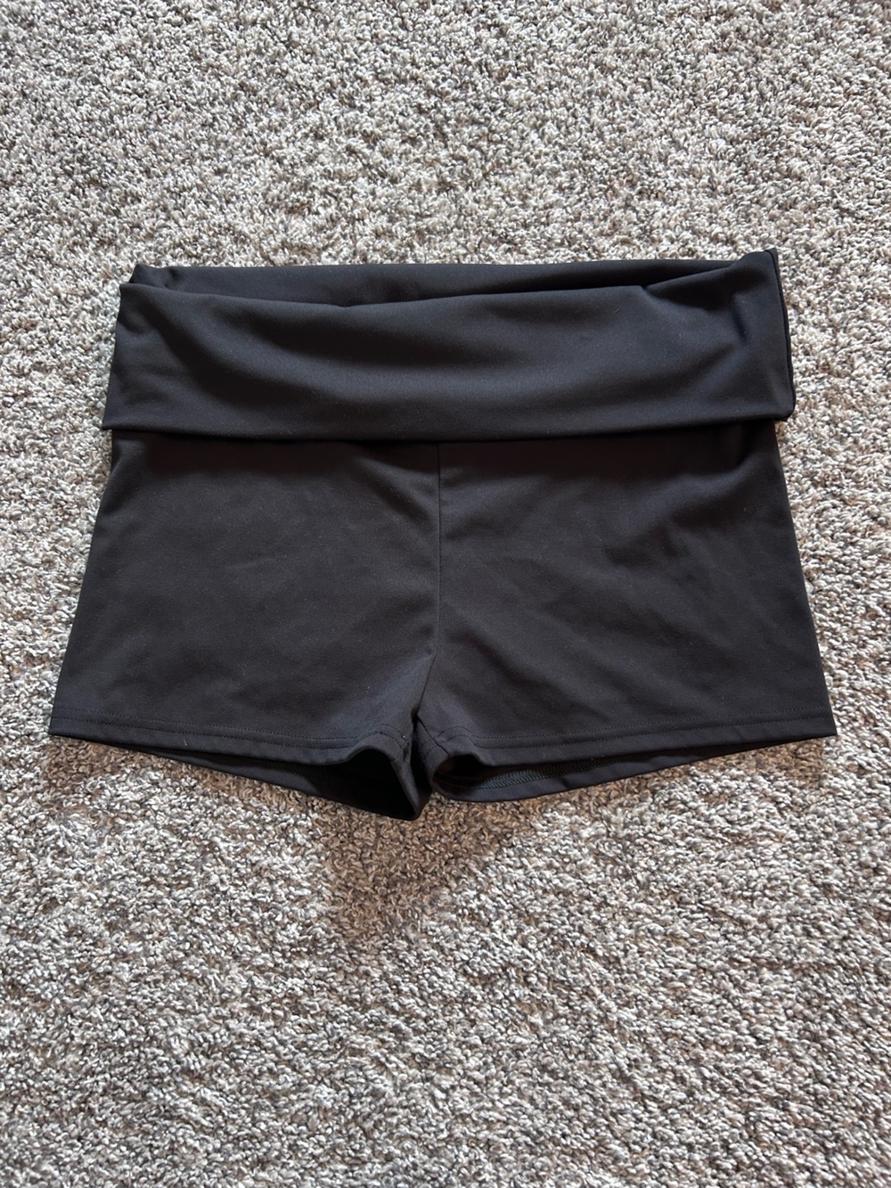No Boundaries Black Mini Fold Over Shorts
